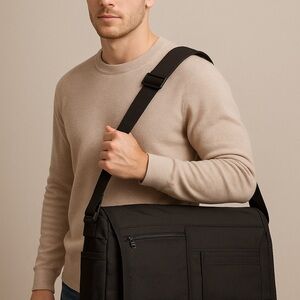 Tumi Classic Black Messenger Bag